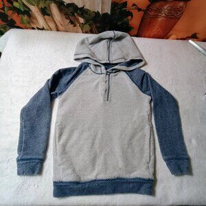 VGUC: Kids Tucker + Tate Size 5 Blue & Gray Casual Hoodie Shirt